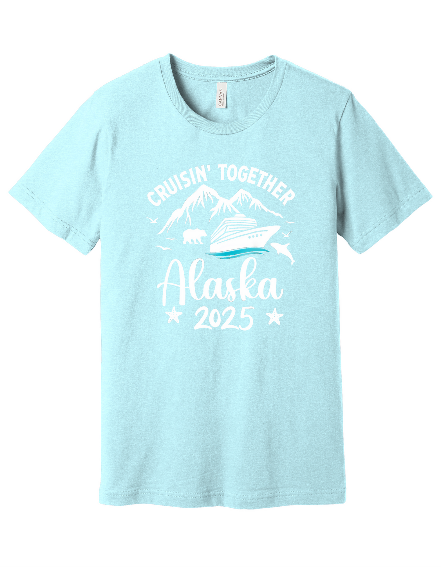 Alaska Cruise White Font Shirt