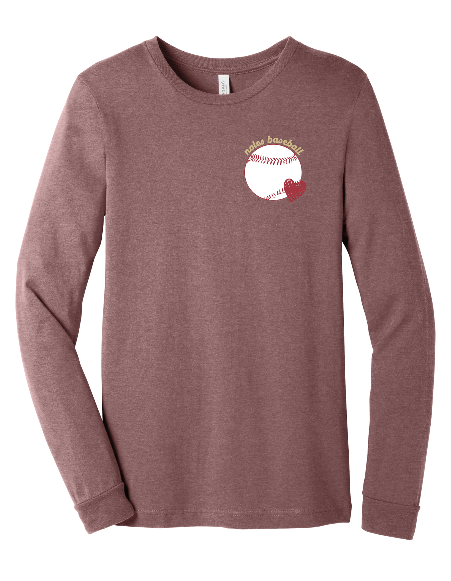 Florida State Baseball Heart Shirt