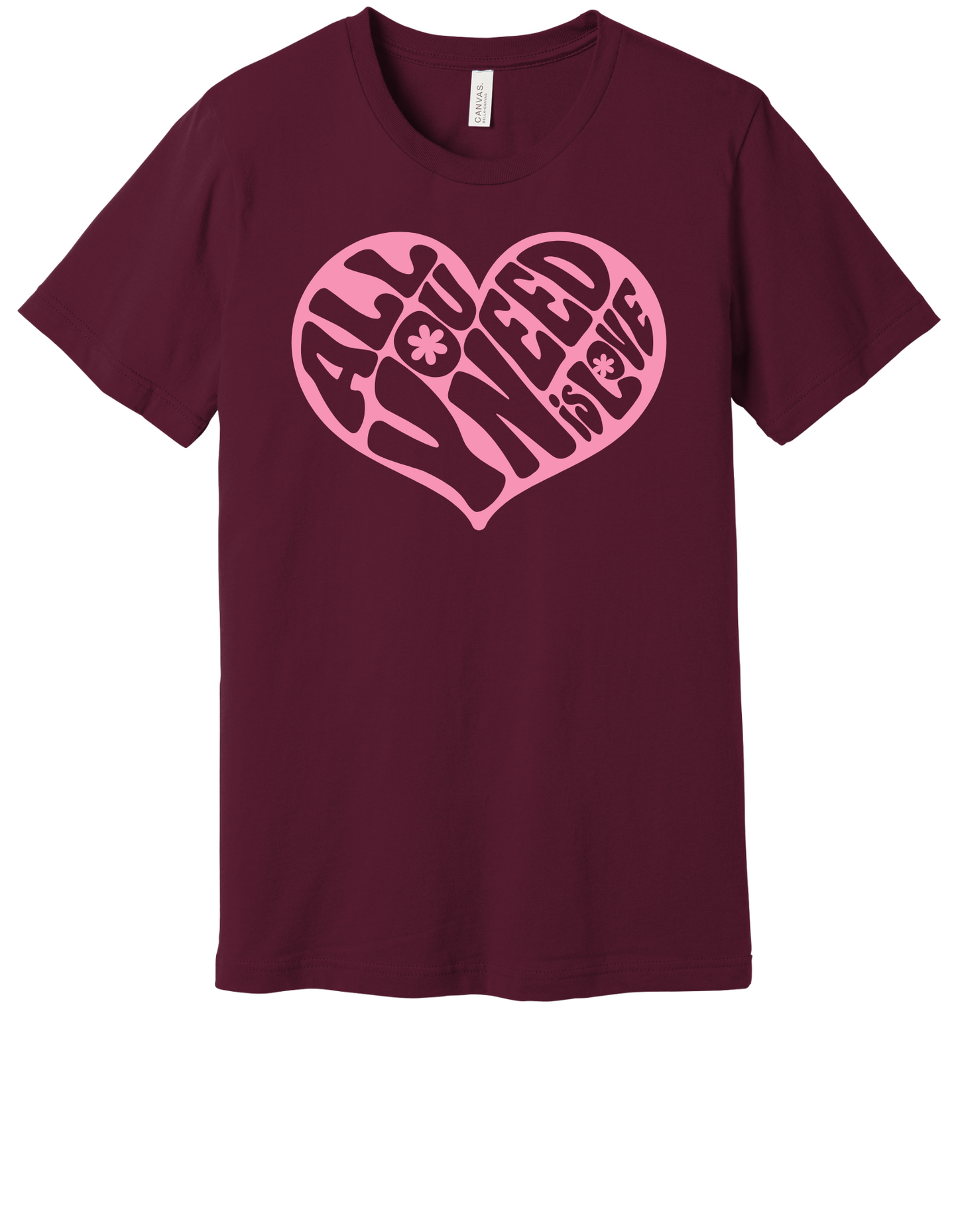 All you need is love Pink Shirt