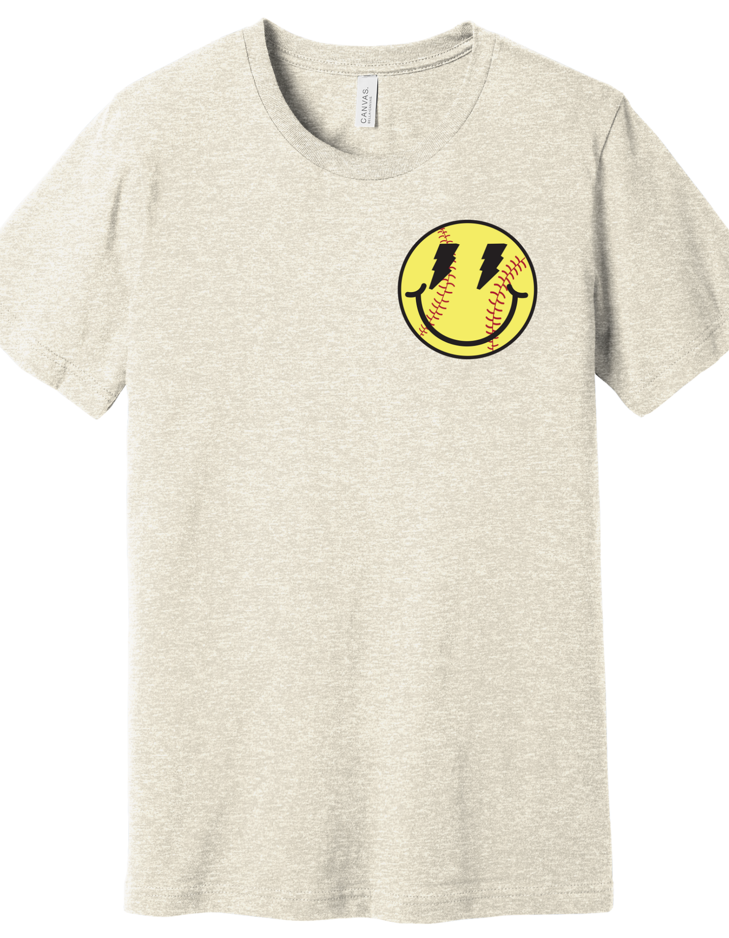 Softball Smiley Face Shirt