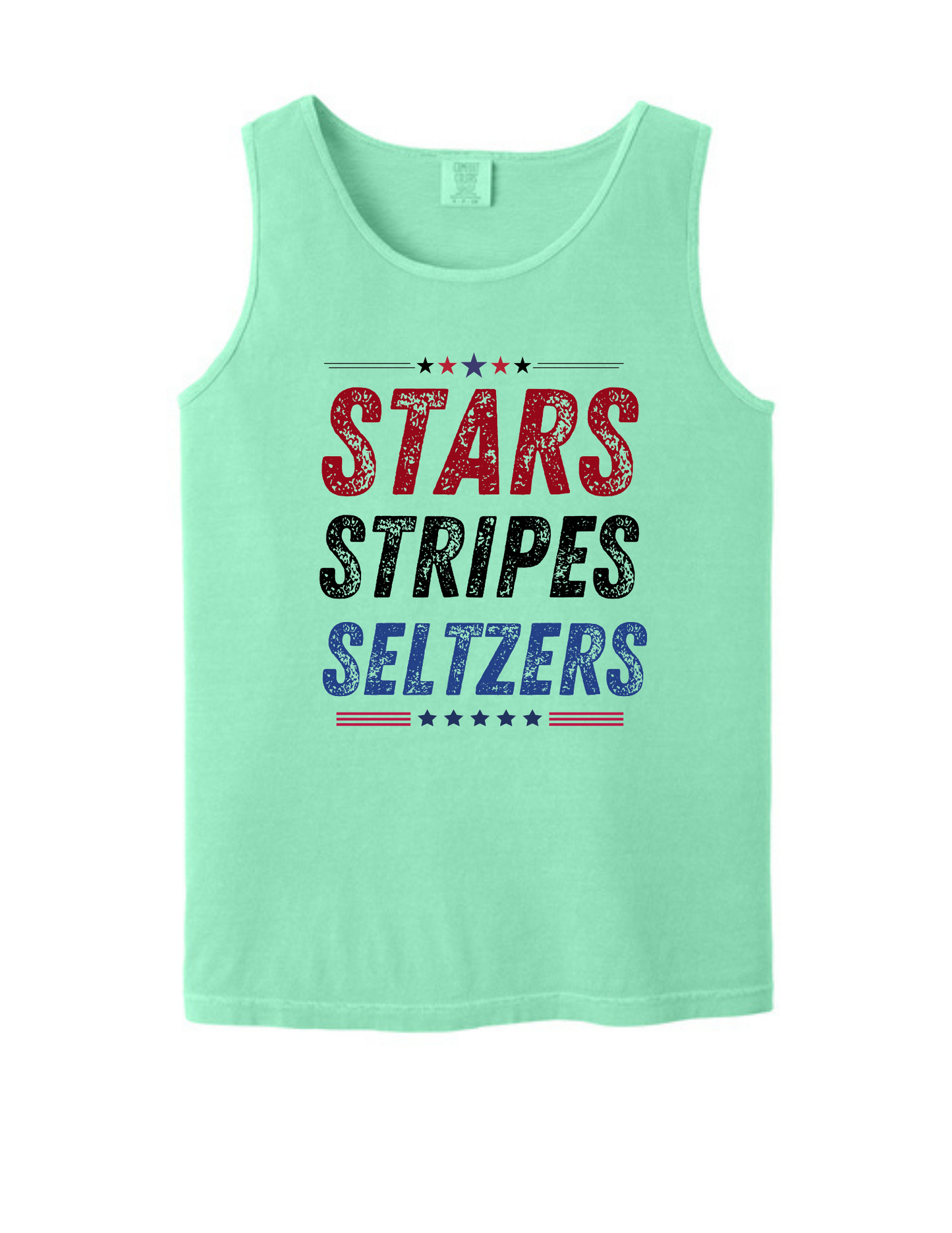 Stars, stripes and seltzers Tank