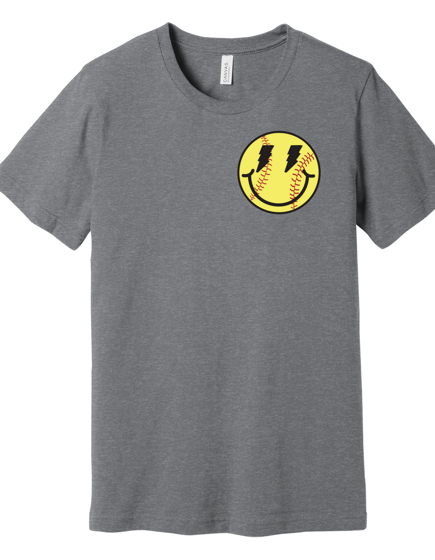 Softball Smiley Face Shirt