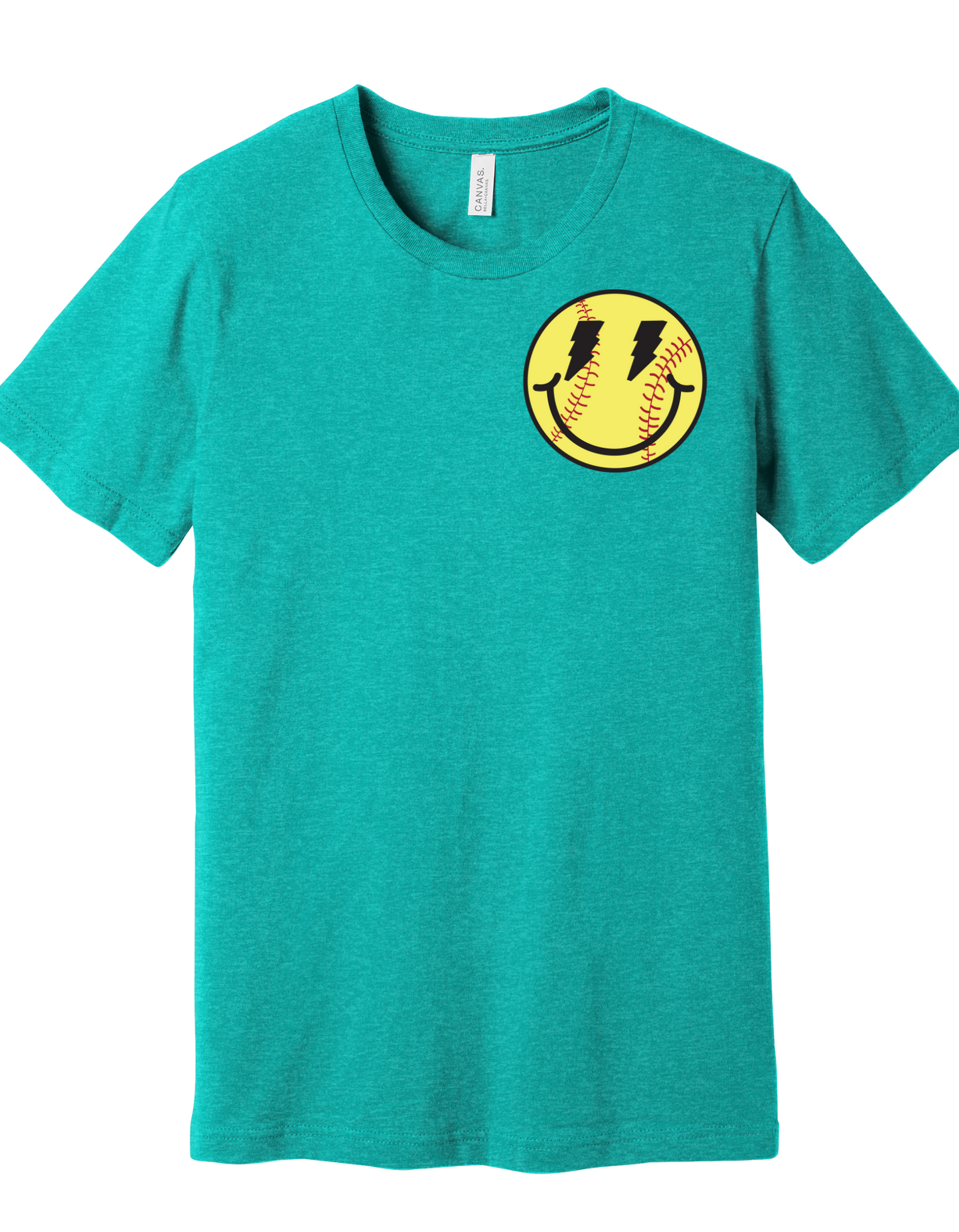 Softball Smiley Face Shirt