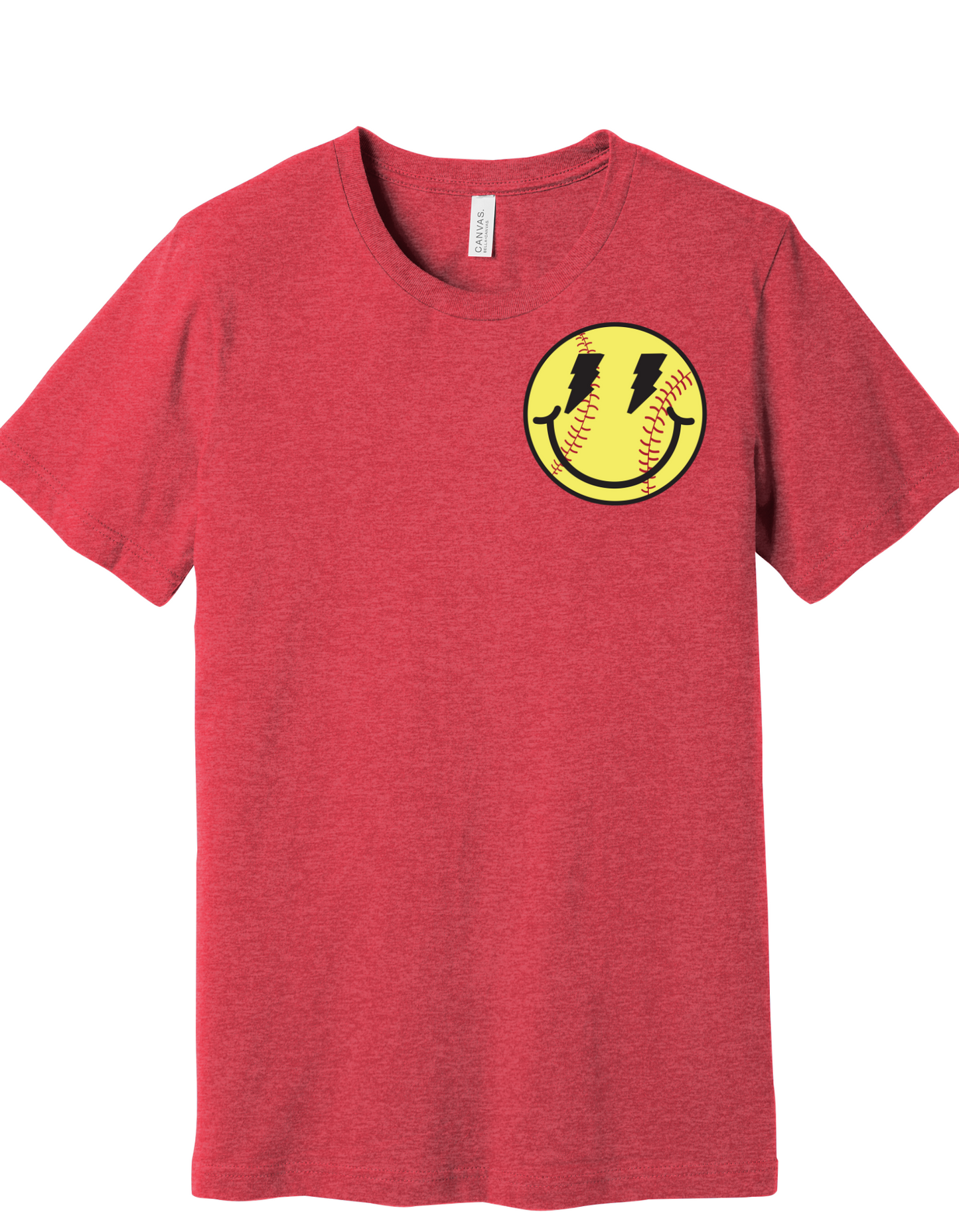 Softball Smiley Face Shirt