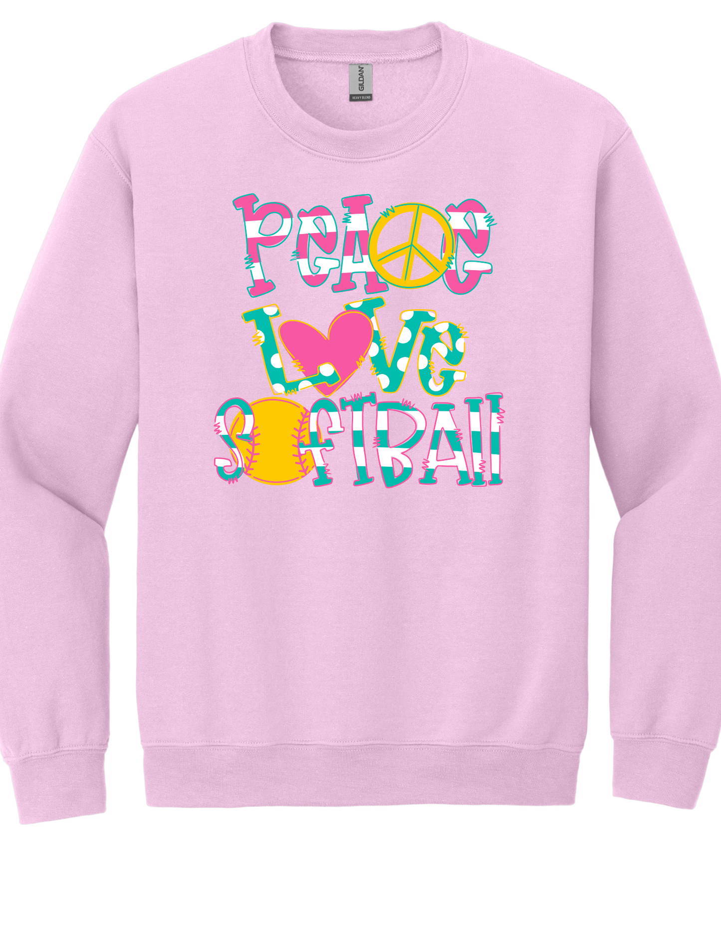 Peace, Love & Softball Shirt