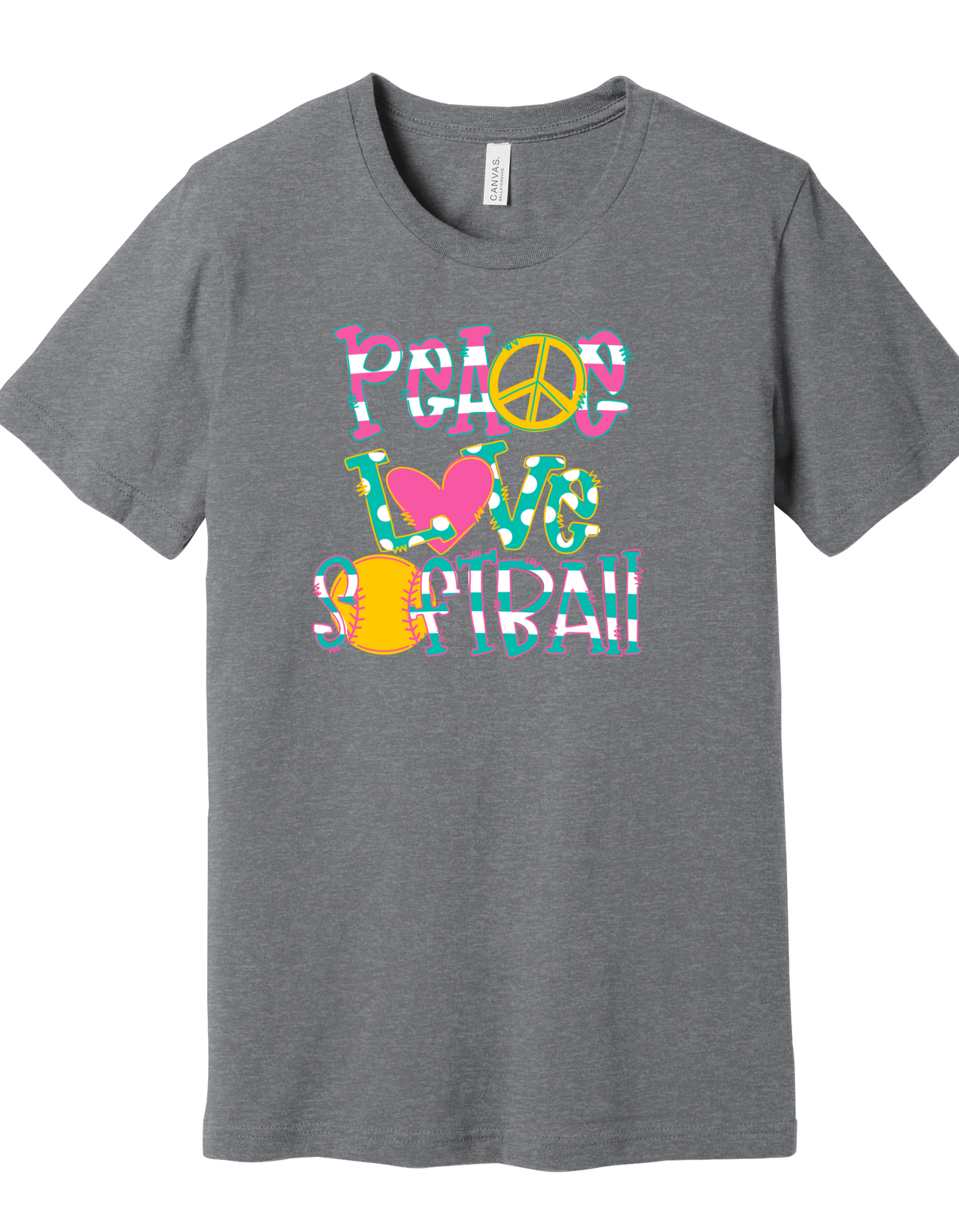 Peace, Love & Softball Shirt