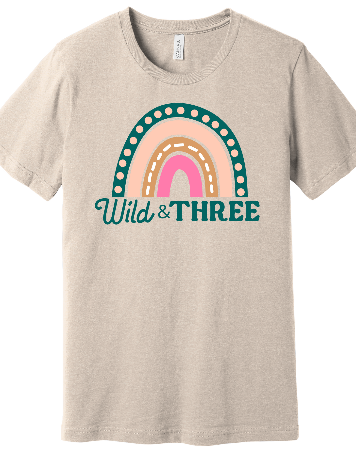 Young, wild and three Rainbow Shirt