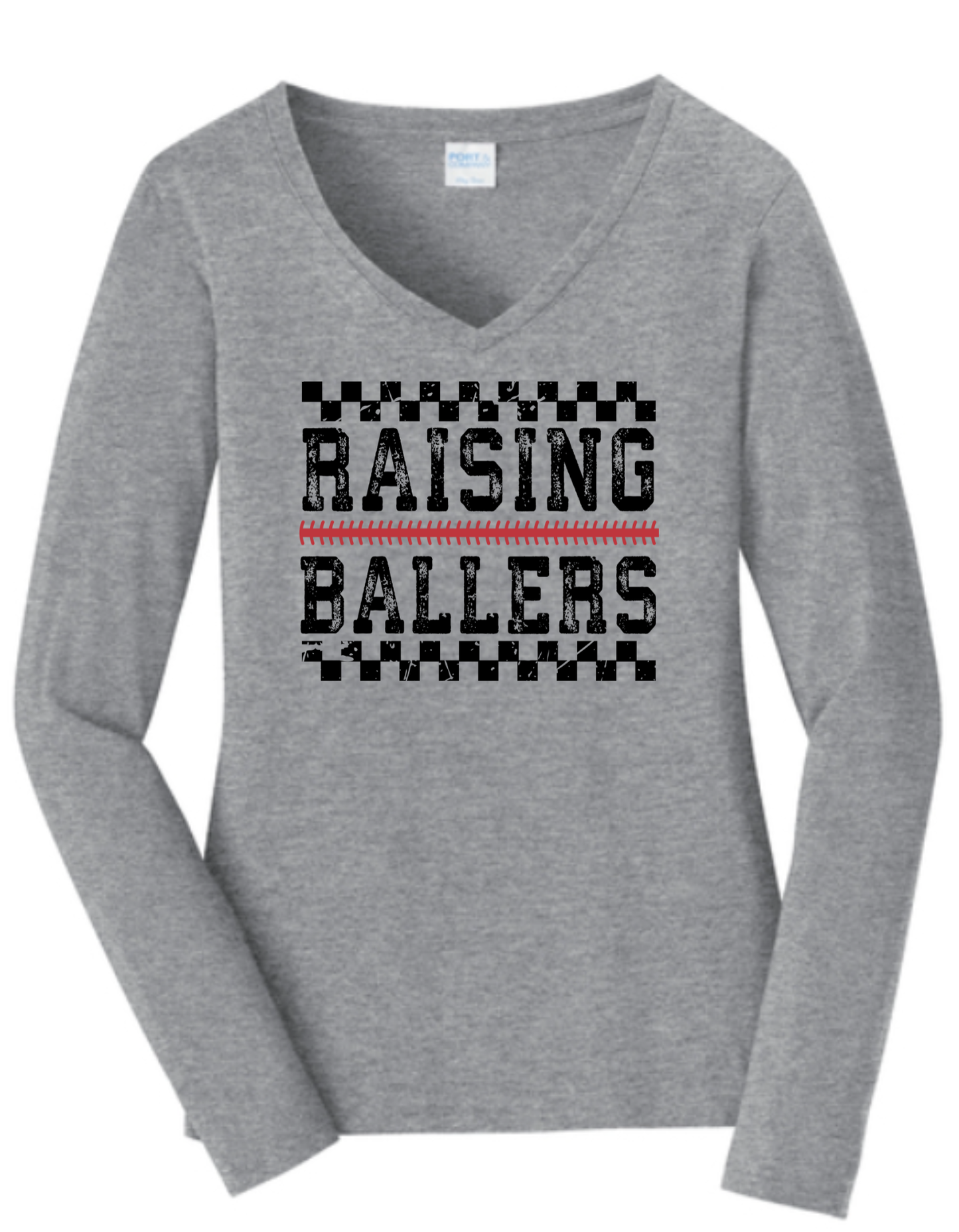 Raising Ballers Women's V neck Shirt