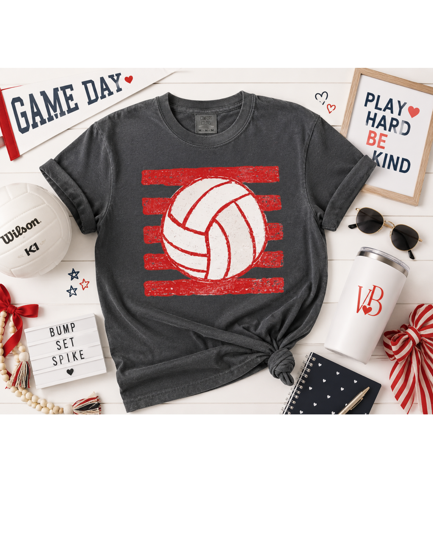 Distressed Volleyball Shirt