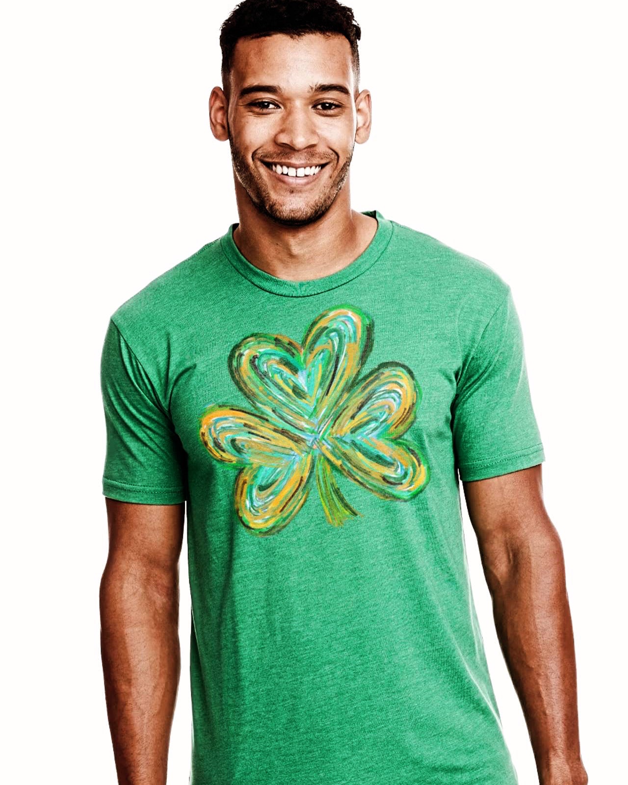 Bella+Canvas Watercolor Shamrock Tee Unisex