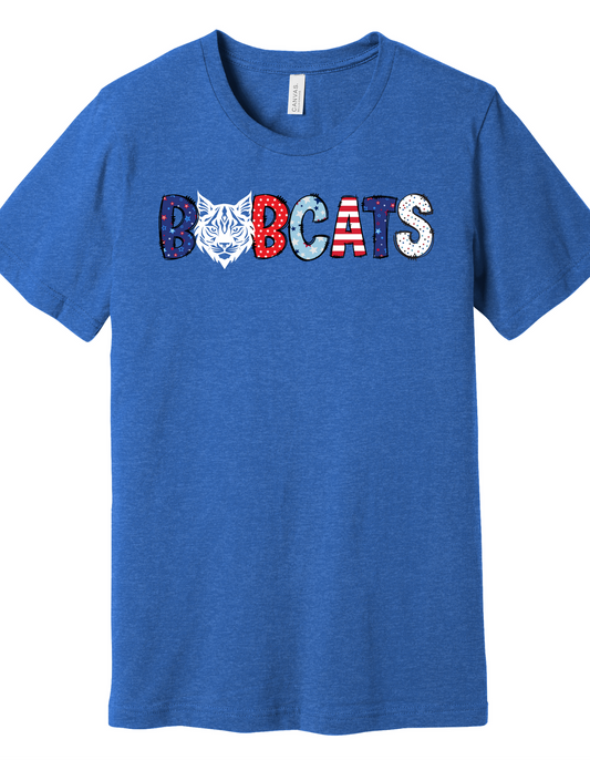 School Bobcat Letters Shirt