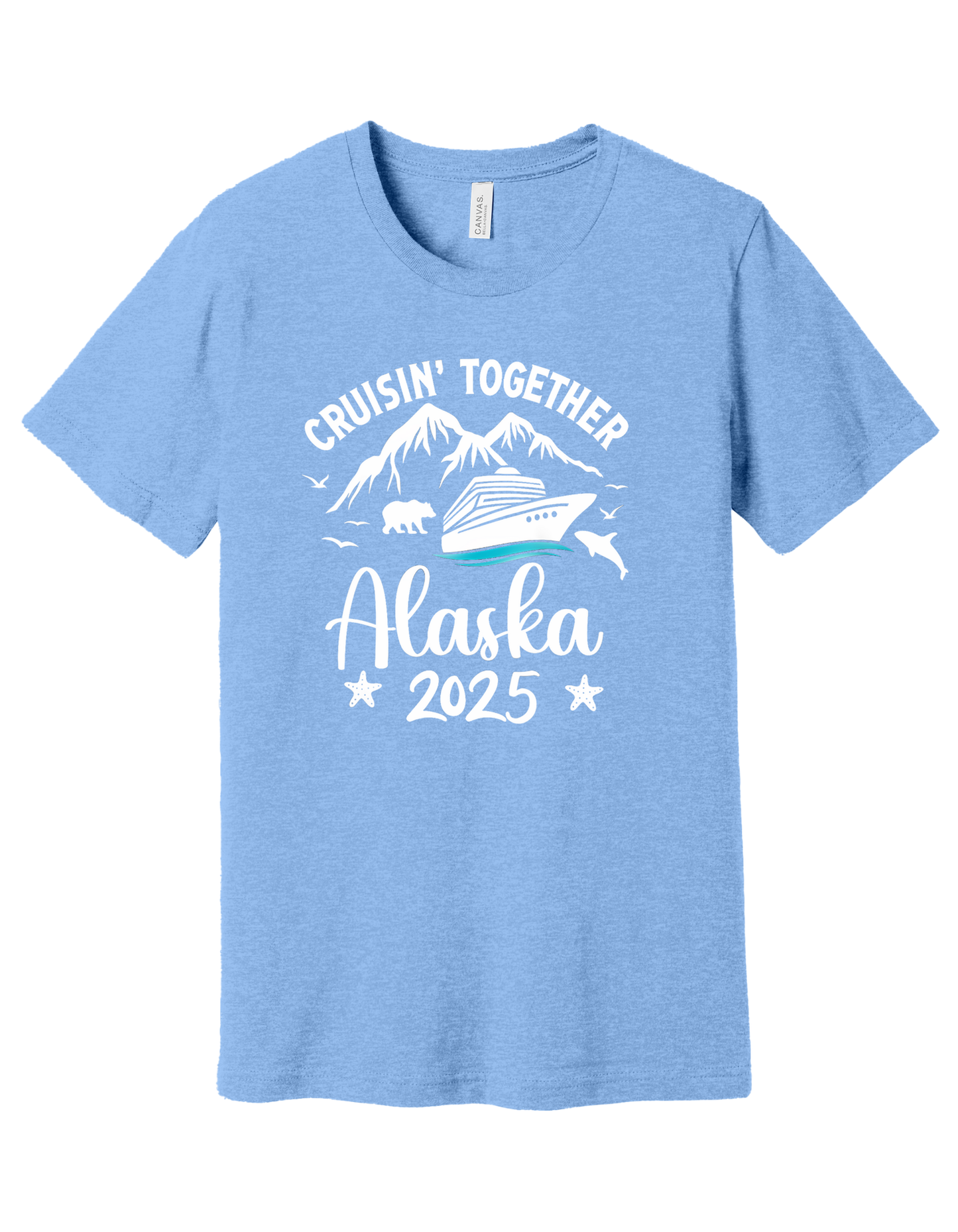 Alaska Cruise White Font Shirt