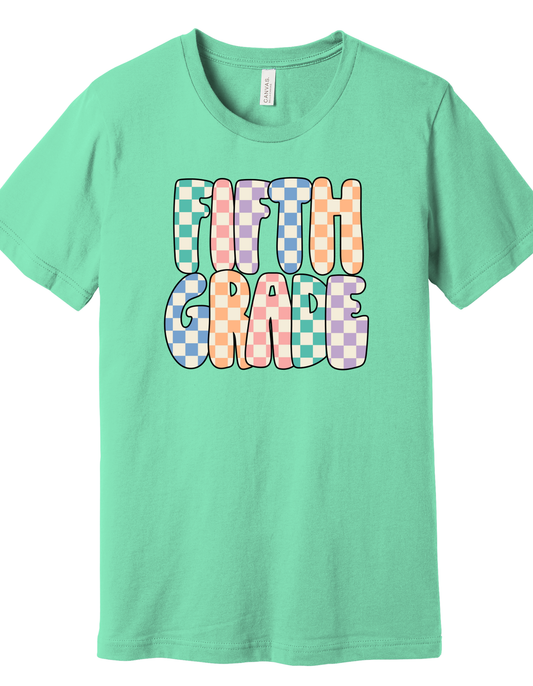Fifth Grade Checkered Shirt