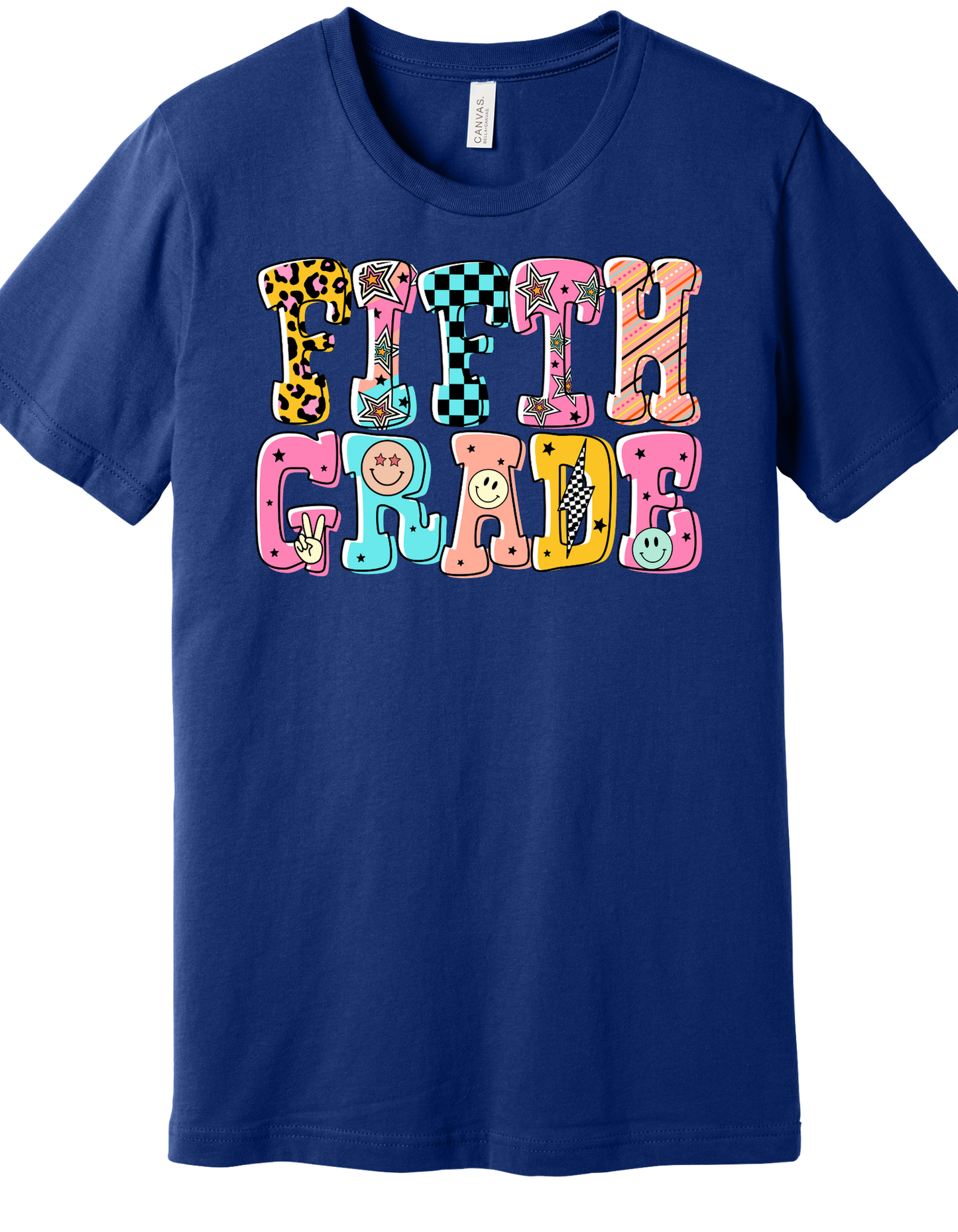 Fifth Grade Fun Letters Shirt