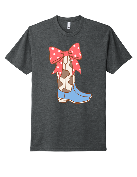 American Flag Boot Shirt