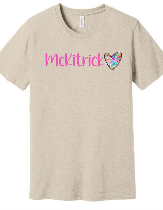 Floral Heart School Shirt