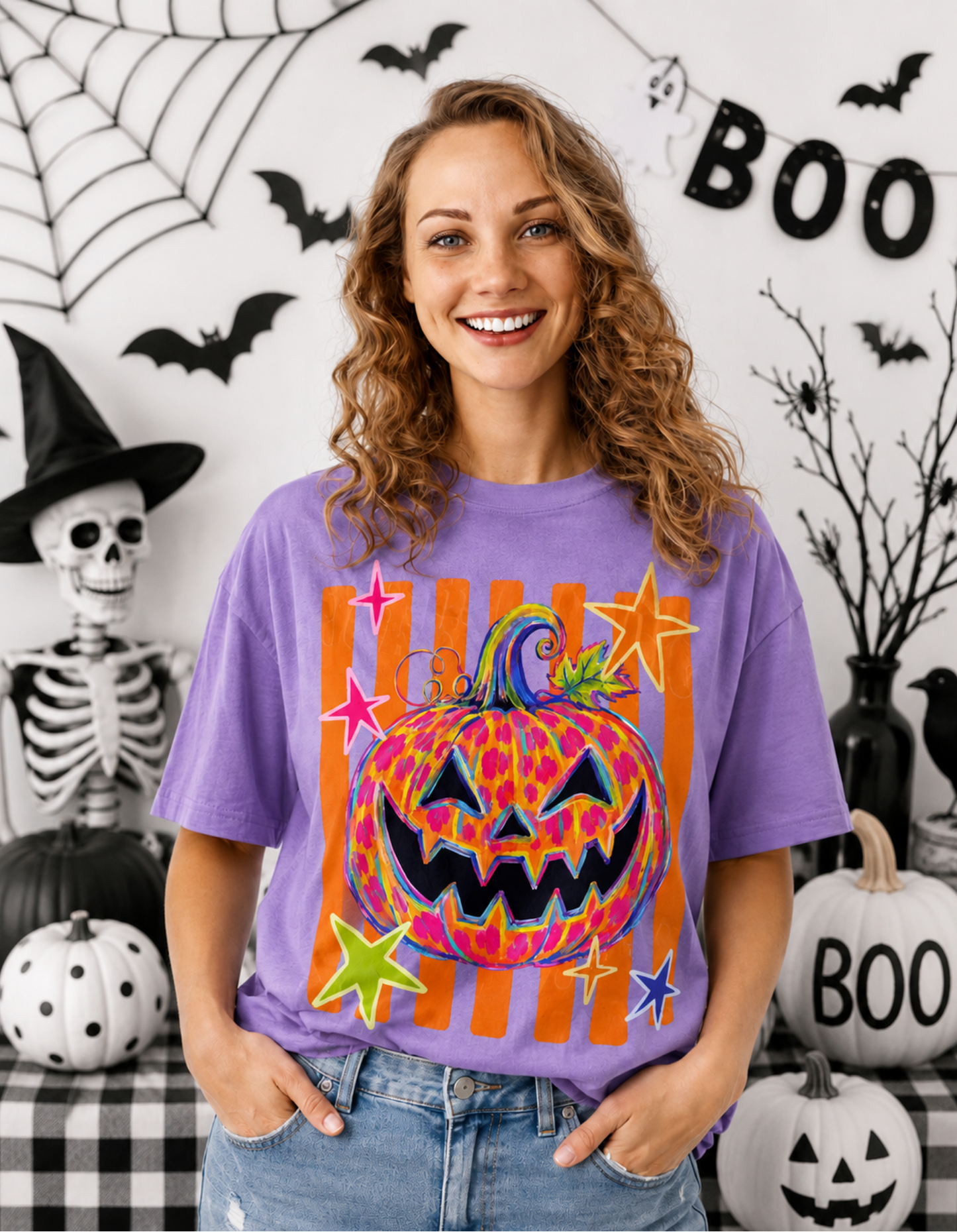 Neon Pumpkin Shirt