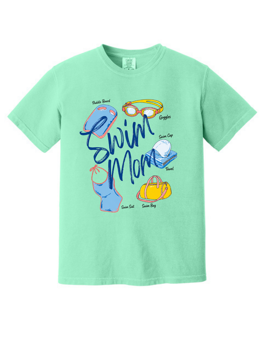 Swim Mom Collage Shirt