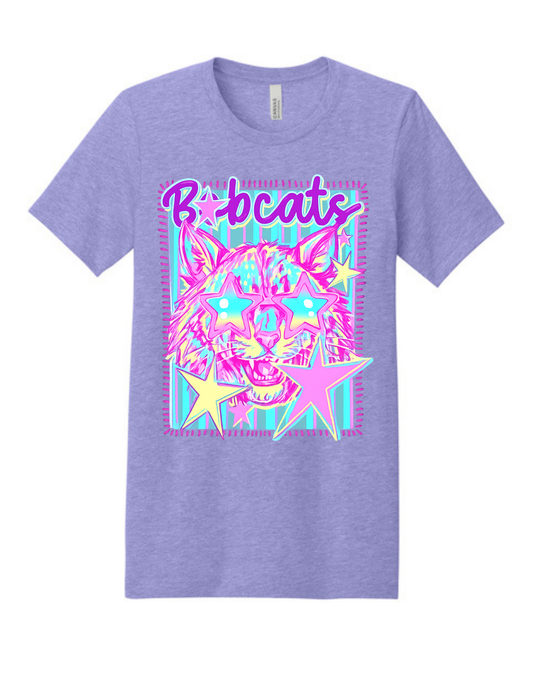 Bobcats Colorful Print Shirt