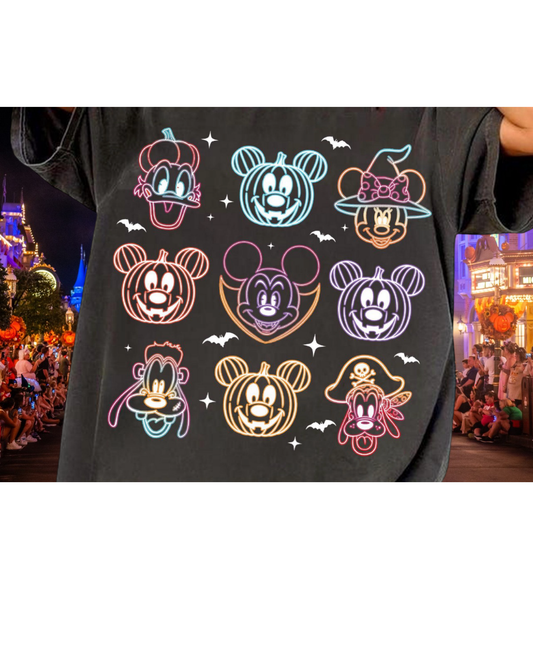 Neon Disney Halloween Shirt