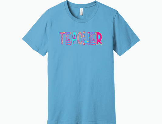 Teacher Fun Font Shirt