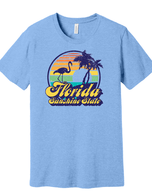 Vintage Florida Sunset Design