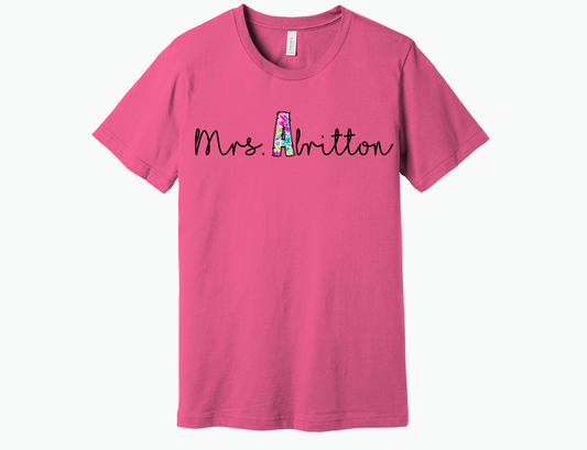 Teacher name Shirt