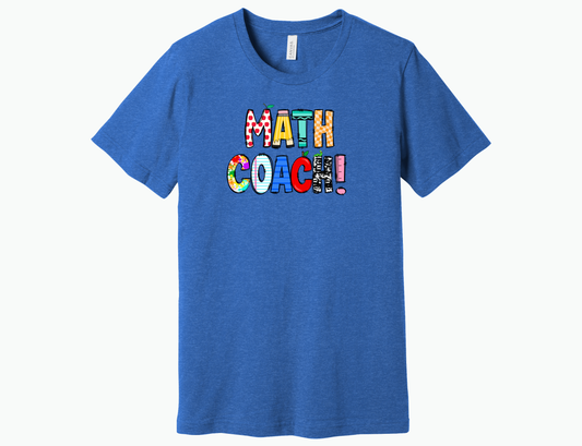 Math Coach Bright Shirt