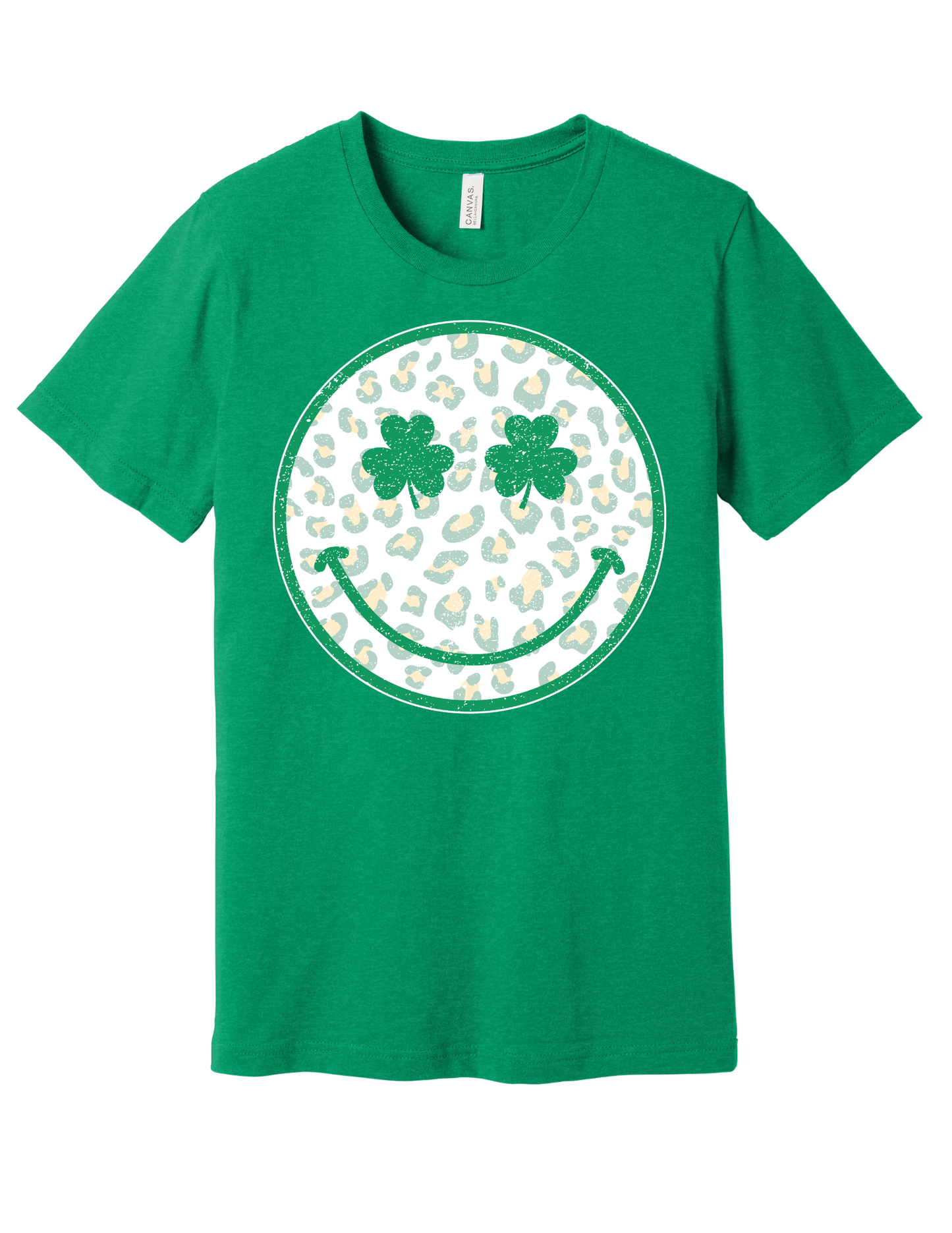 Leopard Print Smiley Face Shirt