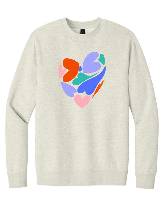 Colorful Heart Sweatshirt