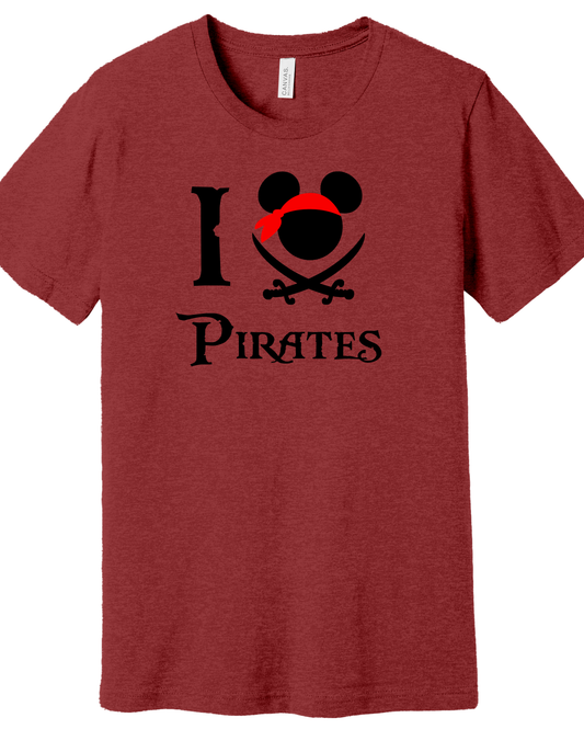 I love Pirates Shirt
