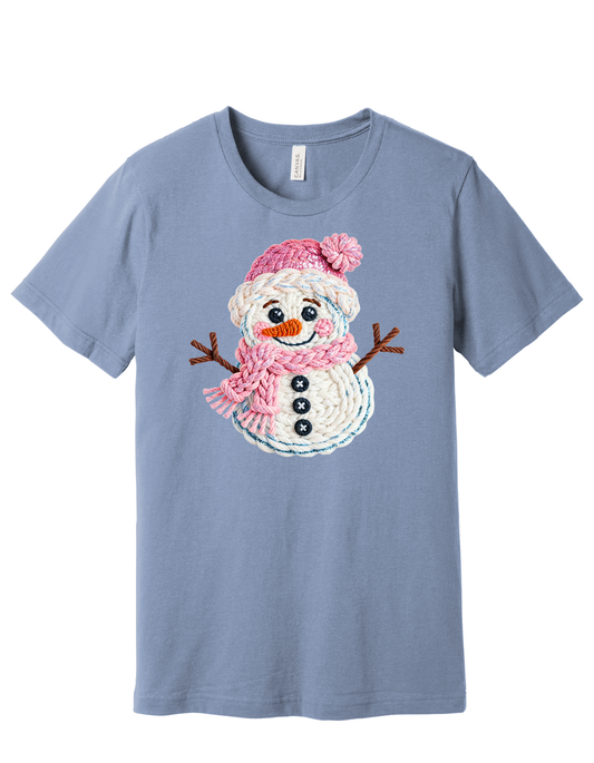 Faux Yarn Snowman Shirt