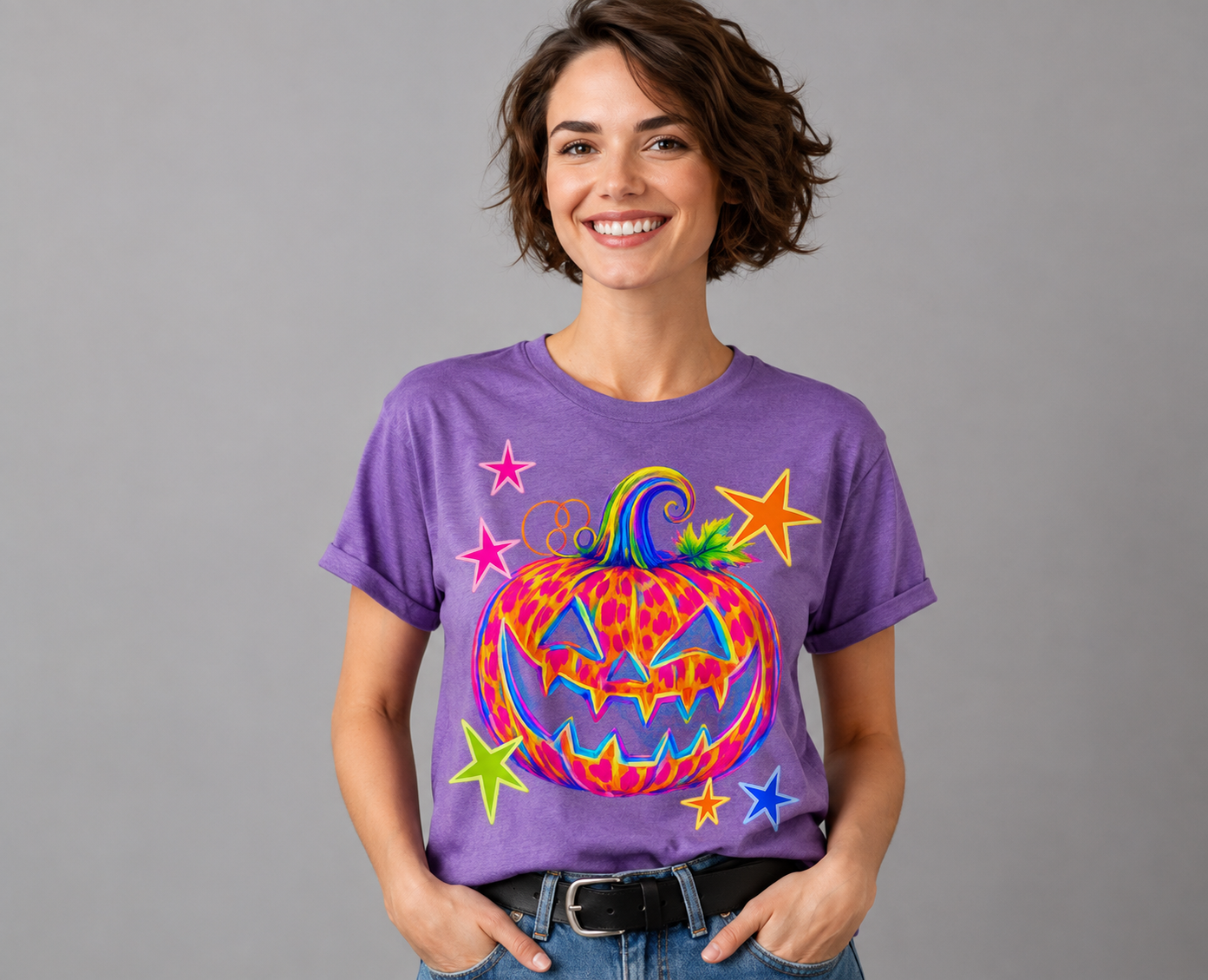 Neon Pumpkin Shirt