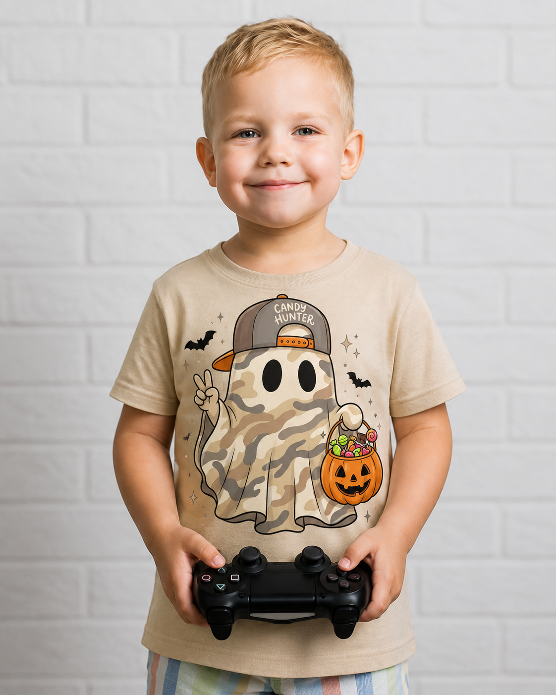 Backwards Hat Ghost Shirt
