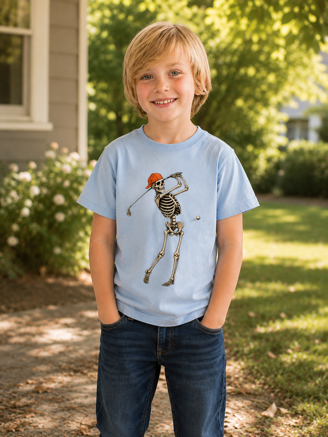 Skeleton Golfer Shirt