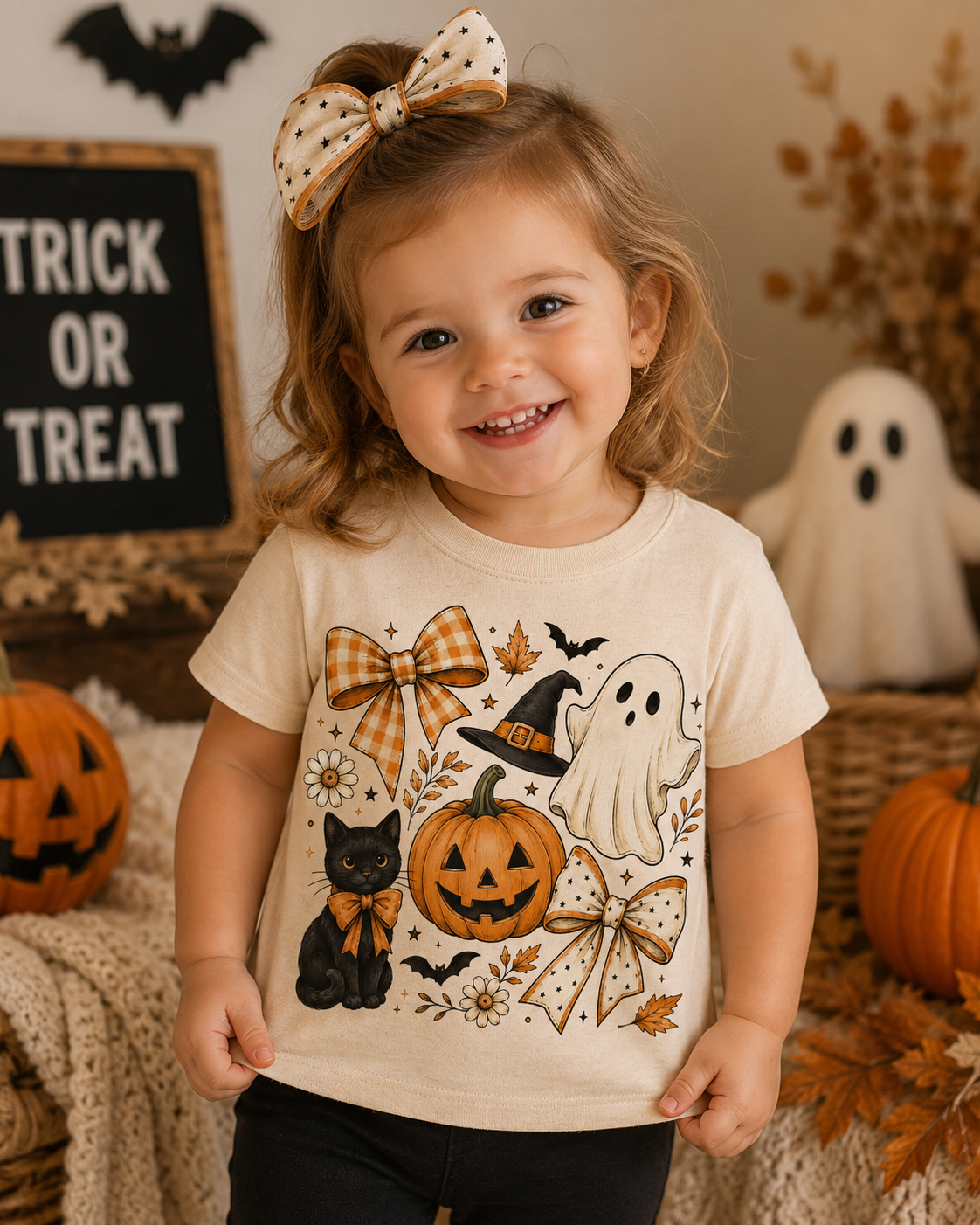 Kids Halloween Collage Shirt