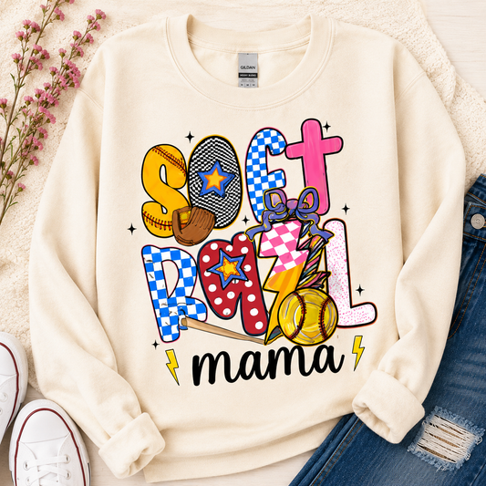 Softball Mama Retro Shirt