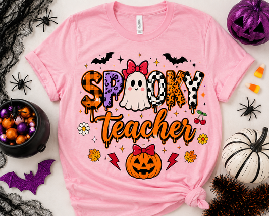 Spooky Teacher Pumpkin Shirt