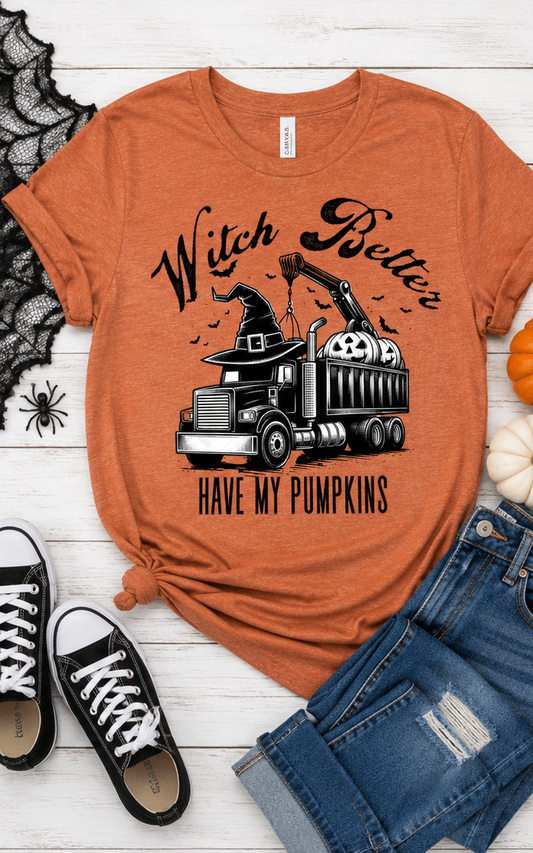 Witch & Pumpkin Shirt
