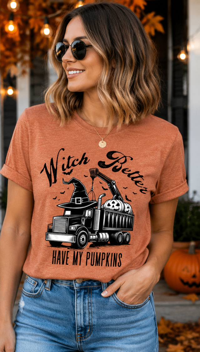 Witch & Pumpkin Shirt